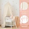 Picture of Princess Bed Canopy for Girls - Crib Canopy for Bed - Mosquito Net for Bed, Kids Bed Canopy with Princess Room Decor for Girls Bedroom,Children's Reading Room Decor (Beige)