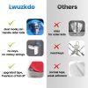 Picture of Lwuzkdo 2 Pack Dual Mode Fridge Locks, Upgraded Child Proof Refrigerator Lock with Sticky Adhensive Pads, Durable ABS Freezer Door Latch to Keep Door Closed, No Tools Need or Drill (Grey)