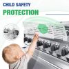 Picture of SDSNTE Adjustable Child Safety Stove Guard - Heavy-Duty Heat- Resistant Child Proof Stove Guard that Protects from Burns and Scalds 17-34