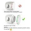Picture of Uxoz Door Knob Safety Cover, 4 Pack Baby Safety Door Handle Cover, Screw Thread Design, Reusable, Reliable Solution to Prevent Kids from Popping Off The Covers