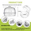Picture of 6 Pack Gas Stove Knob Covers - Heat-Resistant Baby Proof Stove Knob Locks with Universal Size, Stove Child Proof Knobs with Adhesive, Stove Safety Guard for Kids Toddler Pet(Transparent)