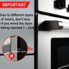 Picture of 2-Pack Oven Lock Child Safety - Oven Baby Proofing Door Lock with Heat-Resistant Adhesive, No Drill - Safety Locks for Ovens/Stoves/Dishwashers to Keep Toddlers Pet Safe (Check Size for Fit) (Black)
