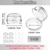Picture of Stove Knob Safety Covers, Gas Stove Knob Locks with Adhesive Universal Size Oven Knob Covers for Child Safety Gas Stove Knob Covers Baby Pet Child Proof Stove Knob Covers - 6pcs Clear