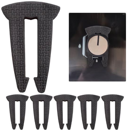 Picture of 6PCS Gas Stove Knob Safety Covers, Baby Burners Proof Stove Knob Lock, Children and Pets Silicone Safety Stove Knob Lock, Heat-Resistant Stove Locks(Black)