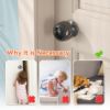 Picture of SAFELON 4 Pcs Transparent Safety Door Knob Covers for Toddler, Childproof Door Locks, Easy to Install (Clear-Black)