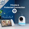Picture of Babysense PRO Full HD 5.5" Split Screen Baby Monitor with 2 Cameras, 6-Color Night Light, White Noise, Sound & Light Machine, 20-Hour Battery, Hack-Proof Non-WiFi Secure Connection