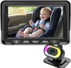 Picture of Wkzay HD 1080P Auto Night Vision Baby Car Camera: 3-Min Easy Install Without Tools - 150 Wide Angle Backseat Camera with Adjustable LED Light for Infants & Newborns