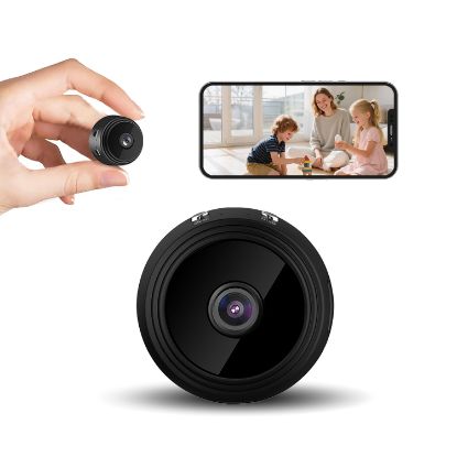 Picture of CoillBlow Hidden Camera Mini Spy Camera WiFi 1080P, Wireless Indoor Security Camera with Night Vision & Motion Detection, Nanny Cam for Home Baby Pet Monitor,TF Card Storage (Black)