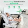 Picture of Wireless Baby Car Camera Monitor - 4.3 Inch Display with 360 Rotating Rear Facing Car Seat Cameras, 1080P HD Night Vision IR-Cut, USB & Battery Powered Backseat Baby Monitor for Infant Toddler