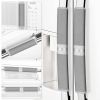 Picture of ELCOOR Refrigerator Door Handle Covers, Set of 6, Keep Your Kitchen Appliance Clean from Food Stains, Smudges, Drips, Oil, Washable and Form-Fitting, Protector for Fridge, Ovens, Dishwashers(Grey)