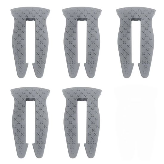 Picture of TIianMeimate Universal Stove Knob Locks (5-Pack-Gray) - Child Proof Gas Stove Safety Lock with Key, Easy Install No Tools Needed, Heat Resistant Baby Proofing Essentials for Kitchen Cooktop