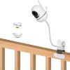 Picture of Baby Monitor Mount Compatible with HelloBaby HB6550/HB65/HB66/HB248,ANMEATE SM935E Baby Monitor Camera 15.7 inches Flexible Clip Clamp Mount Long Gooseneck Arm, Baby Monitors Holder Without Tools