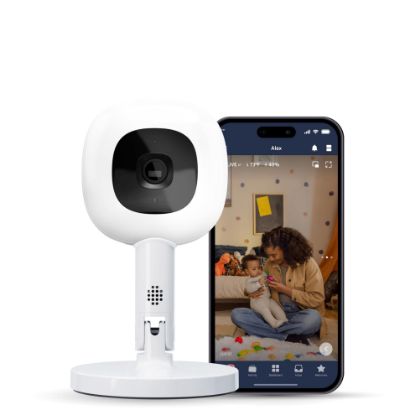 Picture of Nanit Pro Smart Baby Monitor & Flex Stand - 1080p Wi-Fi Video Camera, Sensor-Free Sleep & Breathing Motion Tracker, 2-Way Audio, Sound/Motion/Cry Notifications, Night Vision, and Breathing Band