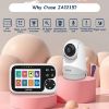 Picture of JUAN Video Baby Monitor with Camera and Audio - No WiFi Baby Camera Monitor with 3.2'' IPS Screen for Kids/Pets/Elderly, Pan/Tilt/Zoom Camera, 1000FT, Night Vision, VOX Mode