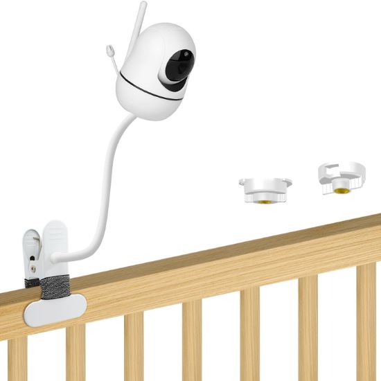 Picture of SZAOYU 15.7 inches Baby Monitor Mount Compatible with HelloBaby HB6560/HB65/HB6550/HB6550 pro/HB66/HB248,ANMEATE SM935E Baby Monitor Camera Flexible Clip Clamp Mount Long Gooseneck Arm