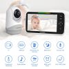 Picture of HelloBaby 6IPS Large Screen, Video Baby Monitor with Upgraded 4000mAh Battery, 2-Way Talk, Night Vision, Pan-Tilt-Zoom, No WiFi, ECO Mode
