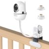 Picture of tihii Baby Monitor Mount Compatible with HelloBaby for HB6550/ HB6560/ HB65/ HB6351/ HB40/ HB6339/ HB6336, ANMEATE SM935E Monitor, Adjustable Baby Monitor Stand Flexible Clip Clamp Mount No Drilling