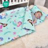 Picture of david's kids Toddler Nap Mat Set with Removable Pillow, Ultra Soft Slumber Bags for Boys Girls NeutralPerfect for Preschool, Daycare, Kids Sleeping Bags with Rollup Design, 50"x20", Mermaid