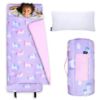 Picture of Wildkin Kids Original Nap Mat - Cozy Kids Sleep Mat with Pillow, Ideal for School & Travel - Unicorn