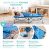 Picture of Regalo My Cot Deluxe Portable Toddler Bed, Indoor/Outdoor Kids Nap Cot with Sleeping Bag & Pillow, Lightweight Folding Travel Design for Home, Daycare, Camping & Sleepovers, Ages 2-5