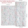 Picture of DuShow Cotton Toddler Nap Mat Floral for Girls,Roll Up Slumber Bags,Toddler Nap Mat with Removable Pillow, Kids Sleeping Mat for Daycare and Preschool Kindergarten-Flower