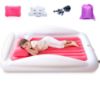 Picture of Sleepah Inflatable Toddler Travel Bed Portable Kids Air Mattress Set w Safety Rail Guards for Kids & Toddlers - Includes Pump, Carry Case, Pillow & More - Perfect Transitional Cot Coral