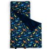 Picture of david's kids Toddler Nap Mat with Removable Pillow and Minky Fleece Blanket, Ultra Soft Slumber Bags for Boys, Perfect for Preschool, Daycare, Kids Sleeping Bags with Rollup Design, 50"x20", Dinosaur