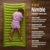 Picture of Jirni Inflatable Toddler Travel Bed with Pump Sack - Ultralight Toddler Air Mattress, Ripstop Nylon Construction, Compact Portable Sleeping Pad for Travel & Camping