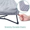 Picture of Sheet for Regalo My Cot Portable Toddler Bed, Joovy Travel Cot (Sheet Only, Bed not Included), Soft Child Travel Cot Padded Cover, Grey