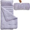 Picture of JHCHMX Floral Toddler Nap Mat with Pillow and Blanket,Extra Large Roll Up Kids Sleeping Mat,Soft Slumber Bags for Girls,Perfect for Daycare,Preschool,Travel Camping- Purple