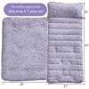 Picture of JHCHMX Floral Toddler Nap Mat with Pillow and Blanket,Extra Large Roll Up Kids Sleeping Mat,Soft Slumber Bags for Girls,Perfect for Daycare,Preschool,Travel Camping- Purple