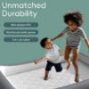 Picture of GloTika Toddler Travel Bed - Inflatable Kids Air Mattress with Surround Safety Bumpers & Soft Cotton Sheet, Portable 63" Rest Solution for Grandparents House, Camping or Transitioning