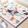 Picture of TINYHARBO Premium Foam Baby Play Mat 50" x 50" - Removable & Machine Washable Cover, Extra Thick Padding Playpen Mat, Non-Slip Crawling Mat, Easy to Clean for Infants, Toddlers & Babies