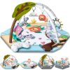 Picture of Baby Gym Play Mat, 8-in-1 Tummy Time Mat & Ball Pit with 6 Toys, Washable Baby Activity Play Mat for Visual, Hearing, Sensory, Motor Development, Baby Toys Gift for Toddler Infant 0-3-6-9-12 Month