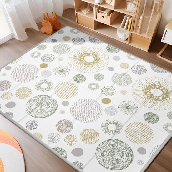 Picture of Extra Large Baby Play Mat 79x70, Foldable Baby Play Mat for Floor, Waterproof, Safe & Thick Playmats for Babies and Toddlers, Non-Slip Backing Safe for Crawling&Tummy Time, Indoor & Outdoor Use
