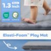 Picture of PAPAMAT 1.3" Thick Baby Floor Play Mat 50x50, Basic Padded Foam Mat for Tummy Time Crawling, Non Slip Cushioned for Babies Toddlers Infants Kids (Dark Grey)