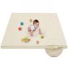Picture of ILPEOD Waterproof Baby Play Mat for Floor Memory Foam 50 * 50 Cushion Playpen Playmat Tummy Time Crawling Mat Nursery Rug Thick Pad Create Soft & Safe Area for Infants,Toddler,Kids,Beige