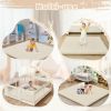 Picture of ILPEOD Waterproof Baby Play Mat for Floor Memory Foam 50 * 50 Cushion Playpen Playmat Tummy Time Crawling Mat Nursery Rug Thick Pad Create Soft & Safe Area for Infants,Toddler,Kids,Beige