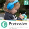 Picture of Nuby Soft Sounds 2-in-1 Noise-Canceling Baby Earmuffs with Travel Case - Adjustable Noise Protection for Infants and Toddlers - White