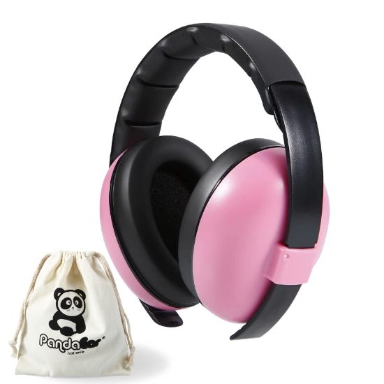 Picture of PandaEar Baby Ear Protection Noise Cancelling HeadPhones Ages 0-3 Years | Infant Hearing Protection Earmuffs -Pink