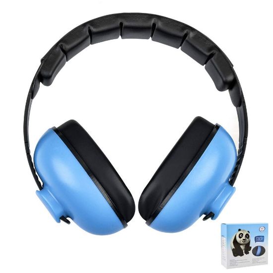 Picture of Solar-Power Baby Noise Cancelling Headphones, Ear Protection Earmuffs Noise Reduction for 0-3 Years Kids/Toddlers/Infant, for Babies Sleeping, Airplane, Concerts, Movie, Theater, Firework (Blue)