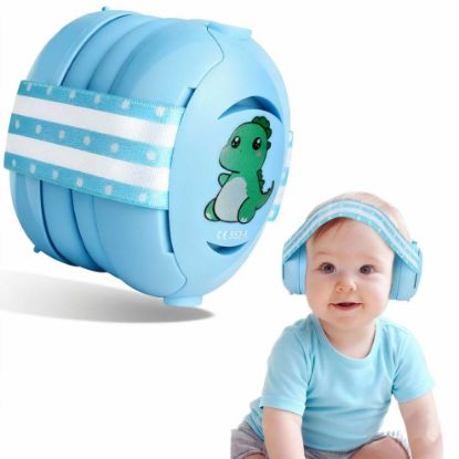 Picture of Floriogra Baby Headphones for Noise, Baby Ear Protection for Babies and Toddlers 0-36 Months - Adjustable Babies Noise Cancelling Headphones Infant Ear Protection Earmuffs Against Hearing Damage
