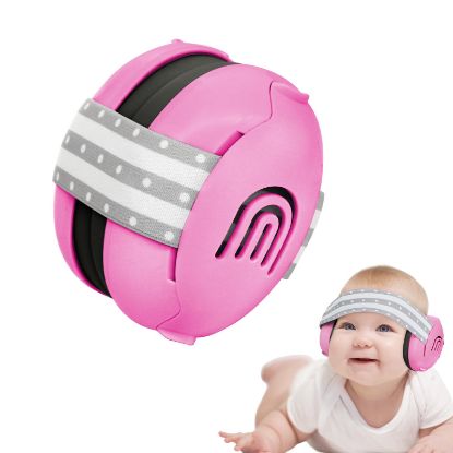 Picture of PLANTURECO Baby Ear Muffs Noise Protection - Adjustable Infant Hearing Protection for 0-24 Months, Noise Cancelling Headphones for Babies for Airplane Travel, Concerts & Sensory Sensitivity