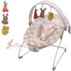 Picture of Baby Bouncer - Baby Bouncer seat, Infants Bouncy Seat with Music & Sensory Toys, Compact & Machine Washable Seat Pad Indoor Infant Seat, Ideal for Newborns 0-6 Months, Max Weight 20lbs (Sand Checker)
