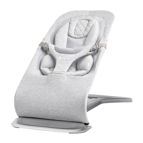 Picture of Ergobaby Evolve 3-in-1 Bouncer, Adjustable Multi Position Baby Bouncer Seat, Fits Newborn to Toddler, Light Grey