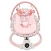 Picture of Baby Swing for Infants, Electric Baby Swing with Bluetooth, Portable Infant Swing with 5 Speeds, 10 Lullabies, 5-Point Harness & Remote Control, for Newborns Infants Indoor Outdoor Use (Pink)