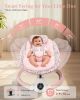 Picture of Baby Swing for Infants, Electric Baby Swing with Bluetooth, Portable Infant Swing with 5 Speeds, 10 Lullabies, 5-Point Harness & Remote Control, for Newborns Infants Indoor Outdoor Use (Pink)