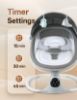 Picture of Electric Baby Swing for Infants to Toddler, Portable Swing Rocker with 5 Point Harness, 5 Sway Speed, Bluetooth,12 Preset Lullabies with Remote Control, Infant Swing for Baby Boys & Girls, Grey