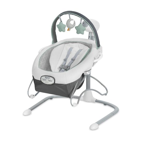 Picture of Graco Soothe n Sway LX Portable Baby Swing and Baby Bouncer Bouncer, Multi Direction Seat, 2 Speed Vibration, Derby