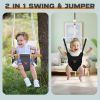 Picture of 2-in-1 Baby Jumper & Swing - Foldable Stand, Stable Toddler Swing Set for Indoor & Outdoor Use